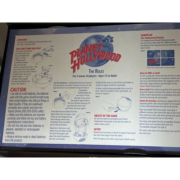 Planet Hollywood The Game Trivia Challenge 1990s Collectible - Picture 4 of 4